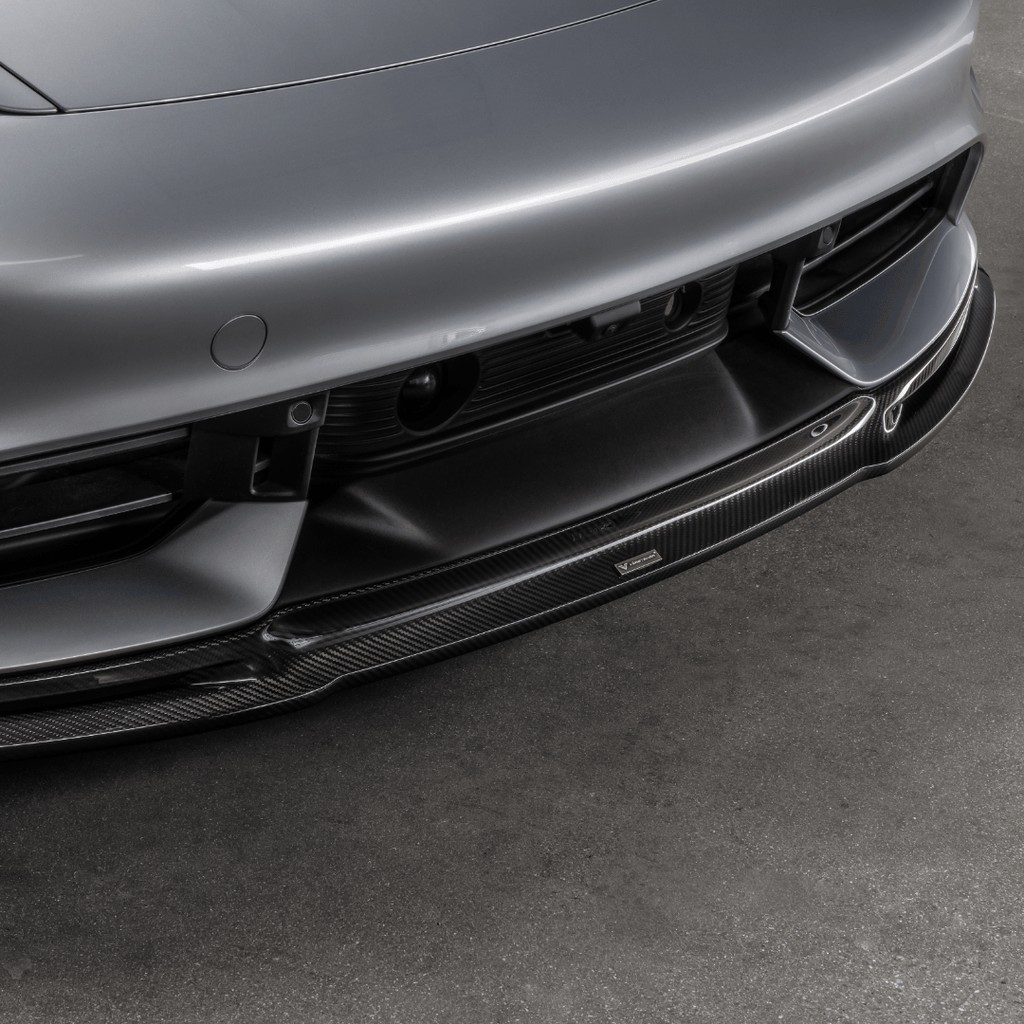 Taycan Turbo carbon fiber rear spoiler by Vorsteiner